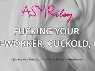 Eroticaudio - bojo fucks your co-worker&comma; cuckold&comma; cei