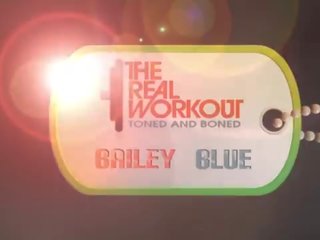 Therealworkout מְקוּעַקָע קטנים בלונדינית ביילי כָּחוֹל זיונים trainer