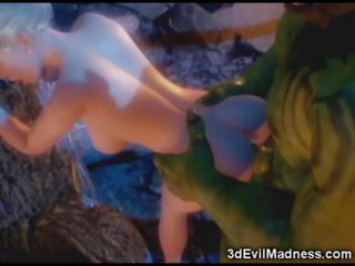3d elfe princesse ravagé par orc - adulte film à ah-me